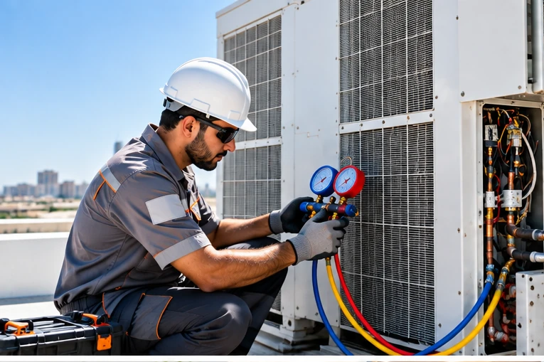 AC and water filter maintenance service image